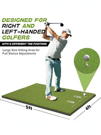 Golf Hitting Mat with Tees for Practice