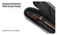 41 Inch Guitar Carrying Case 12mm Thickened Padding Acoustic Guitar Bag Musical Instrument Accessory for Travel, Storage