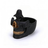 Skull Eyeglass Holder Creative Skull Glasses Stand Stylish for Desk, Nightstand