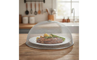Stainless Steel Mesh Food Buffet Cover Handle Design Round Dining Table Cover Lightweight Mesh Food Dome for Buffet