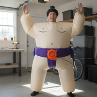 Inflatable Sumo Wrestler Costume for Adults and Kids - Halloween, Cosplay, and Party Wear