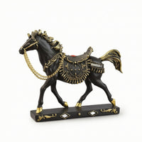 Standing Horse Figurine Resin Sculpture Elegant for Shelf, Office