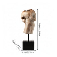 Torso Sculpture Vintage Figure Ornament Sculptural for Entryway, Art Collectors