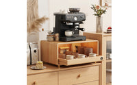 Countertop Cabinet with Drawer Small Small Coffee Station Organizer Sturdy Coffee Bar Cabinet