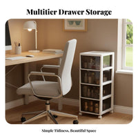 Slim Storage storage unit Space-Saving Drawer storage unit Sturdy Construction for Under Desk