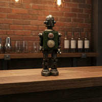 Retro Robot Figurine Collectible Industrial Robot Decoration Gift Home Decor for Coffee Shop