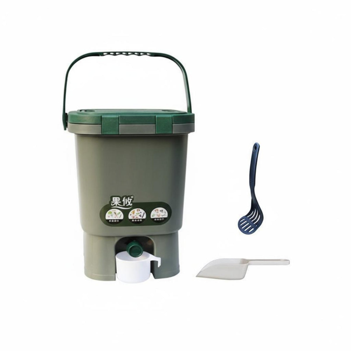 Bokashi Composting Bin Airtight Closure Fermenting Compost Container Kitchen Compost Container Odorless Kitchen Food Waste Bin