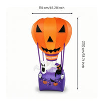 Inflatable Hot-Air Balloon Self-Inflating Inflatable Balloon with Built-in Fan Decorations Easy Set-up for Lawn, Porch