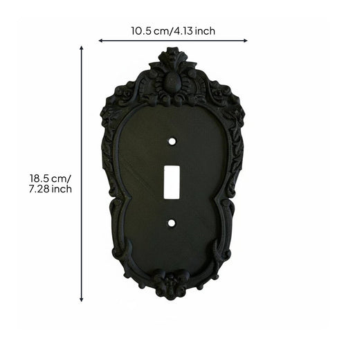 Ornate Light Switch Cover Easy Installation Ornate Frame Faceplate Matching Screws Included Classic Frame Switch Cover for Goth Enthusiasts