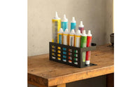 Silicone Holder with Shelf Multi-Hole Caulk Tube Organizer Space-Saving
