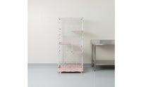 Easy to Clean Multi-Level Cat Enclosure with Wheels Cat Villa Enclosure Slide-out Tray Pet Supplies for Indoor
