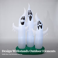 Outdoor Halloween Inflatable | Inflatable specter, Illuminated Night Display, inflatable specter, for Lawn