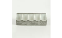 Condiment Organizer Countertop Organizer with Compartments Space-Saving Seasoning Stand for Prep Station