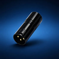 Impedance Matching 3-Contact DMX512 End Plug Electrical Reflection Reduction 3-Contact XLR End Plug Gold Pins XLR Termination Plug Metal Housing