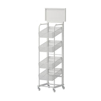 Umbrella Display Rack Slim Rolling Umbrella Rack Practical for Shop Owners