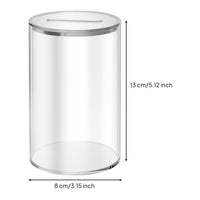Acrylic Piggy Bank Minimalist Transparent Currency Jar Lightweight for Shelf