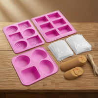 3 Pieces 3-Piece Soap Form Kit Easy to Clean Craft Supply Long-Lasting