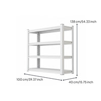 1 Adjustable Freestanding Shelving Unit Heavy Duty Metal Rack Utility Shelf Five-tier Storage Rack Durable Carbon Steel Suitable for Kitchen Workshop Warehouse Household Commercial