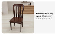 Spindle rear Side Chair hardwood Wood Spindle rear Chair Nordic aesthetic Sturdy Construction for Interior Decorators