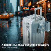 2 Pieces 20 Inch Carry-on Suitcase Scratch-Resistant Hardside Carry-on Luggage