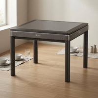 Recessed Playing Area Automatic Mahjong Table Raised Rim Trim Electric Mahjong Table Cabinet Base Home Furniture Four-Legged