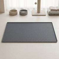 Silicone Pet Mat and Dog Mat with Honeycomb Texture, Non-Slip Cat Mat for Food, Pet Feeding Mat with Raised Edge for Spotless Floors