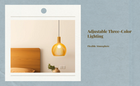 Dimmable LED hardwood chandelier