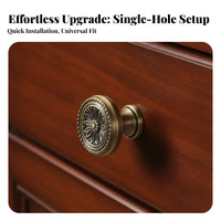 Single-Hole Vintage Furniture Knob