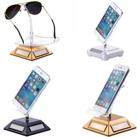 Solar Powered Rotating Display Stand for Watches, Phones, Glasses