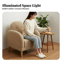Upholstered Loveseat Simple Design Upholstered Two-Seater Modern Artistic Comfortable for Business Owners, Lounge Area, Lobby