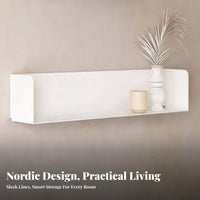 Hexagonal Floating Shelf Nordic aesthetic Display Rack Space-Saving for Homeowners