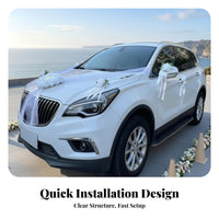 Wedding Car Garland White and Cream Event Decor Pollen Friendly for Brides