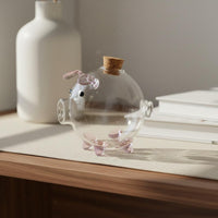 Gold Bean Storage Container Decorative Glass Piggy Bank Long-Lasting