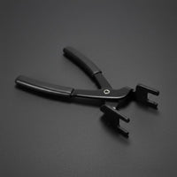 Petrol Line Disconnect Pliers Black Metal Petrol Line Disconnect Tool Non-Slip Handle Forked Jaw Pliers