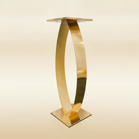 Flower Stand Gold-Colored Flower Stand with Square Base Floral Riser Decorative Display Plinth Tall for Wedding Planners