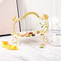 European Luxury Iron Handled Dessert Serving Basket