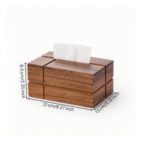 Wooden Tissue Box Solid Wood Tissue Box Minimalist for Living Room, Office