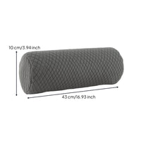 Cervical Roll Pillow Quilted Roll High-Resilience for Sofa, Back Sleepers