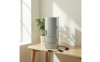 USB Mini Fridge Cooling and Heating Mini Fridge with LED Lights Dual Function Refrigerator for Office Workers, Dorm Room