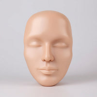 Realistic Silicone Practice Face 3D Makeup Mannequin Face Reusable Makeup Practice Board Easy to Clean for Beauty Students, Lash Technicians, Eyebrow Training