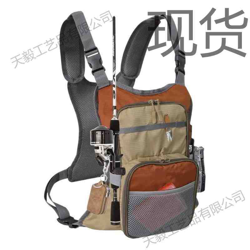 Multifunctional Wear-Resistant Fishing Chest Pack for Outdoor Running and Hiking
