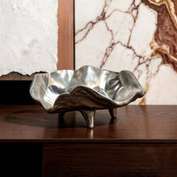 Retro Silver Tray Italian Aesthetic Catchall Bowl Easy to Clean