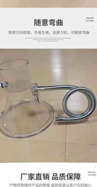 Metal/Clear Soldering Smoke Exhaust Hood, Flared, Large Assembly Line Air Intake, 2.5/3/4 Inch