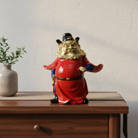 Demon Queller Statue Figurine Copper House Decorative Piece Flowing Sleeves