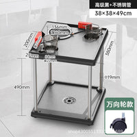 C003棋牌室麻将机茶几麻将桌旁小茶机茶水架放水杯塑料茶台茶吧