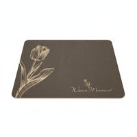 Absorbent Countertop Pad Thin Flat Non-Slip Drying Mat Textured for Countertops