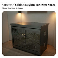 Karaoke Machine Cabinet Stable Structure Audio Amplifier Rack Cabinet Large Capacity KTV Equipment Stand with Ventilated Design Suitable for Entertainment Club Bar Home Theater