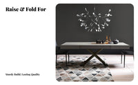 Transforming Coffee Dining Table Solid Wood Lift Surface Table Table Multi-Functional for Families, Homeowners, Living Room, Home Office, Kitchen