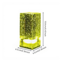 Dimmable crystal LED lamp, portable.