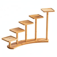Tabletop Plant Stand Multi-Tier Design Display Rack Natural Aesthetic